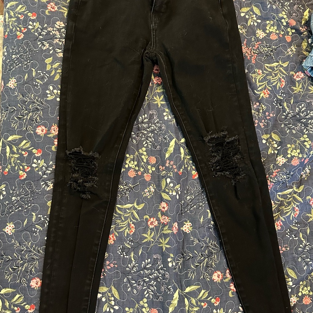 American Eagle Outfitters Black Hi-Rise Skinny Jeggings Size 2